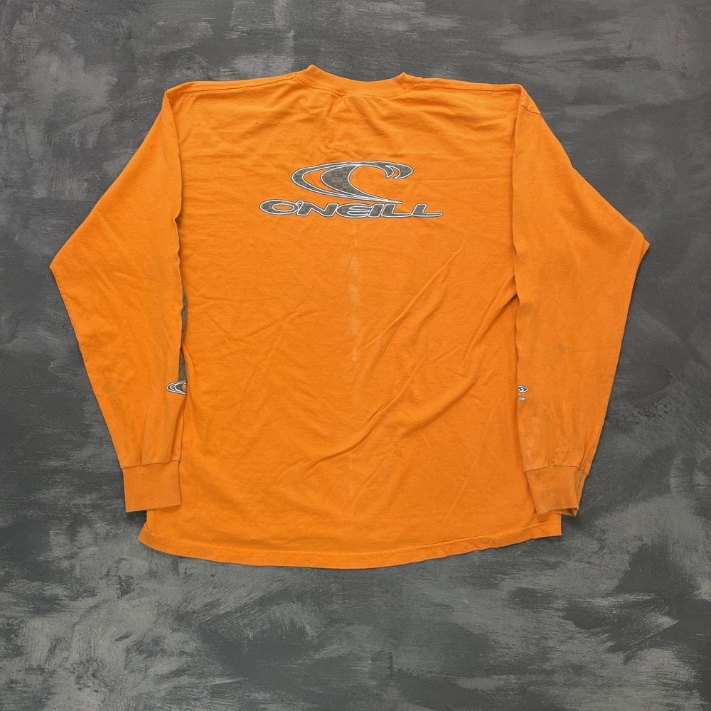 Vintage O'neill long sleeve shirt mens XL Orange 2000s y2k skate